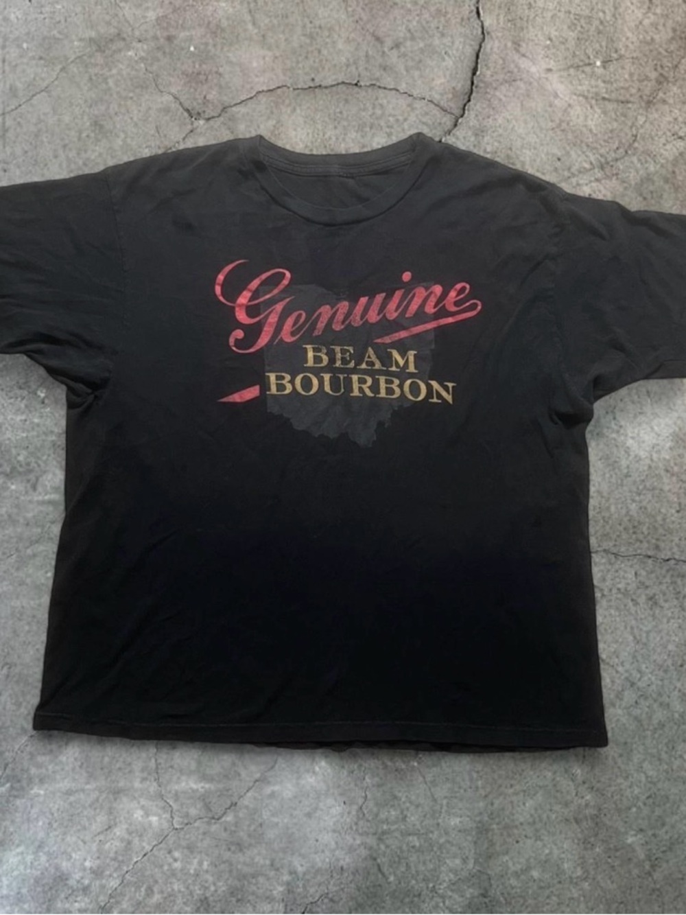 Genuine Beam Bourbon Black Graphic Tee